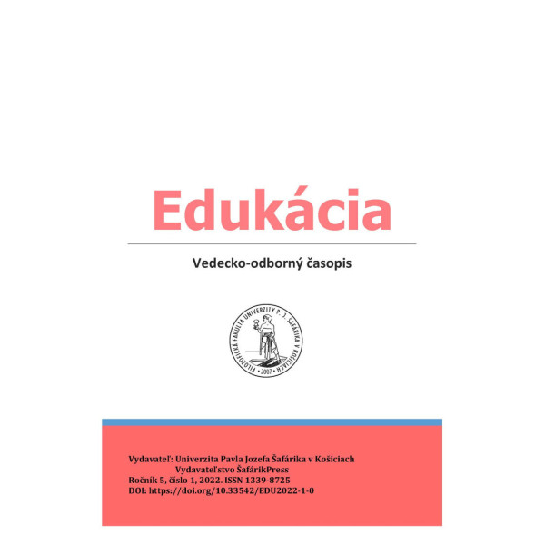 Edukácia, roč. 5, č. 1/2022