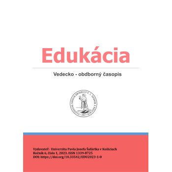 Edukácia, roč. 6, č. 1/2023