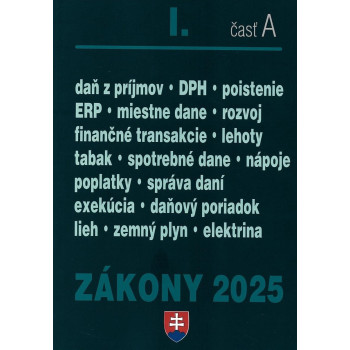 Zákony 2025 časť A I.