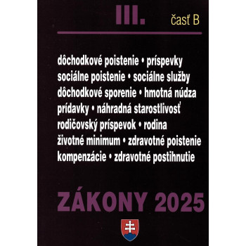 Zákony III.B / 2025