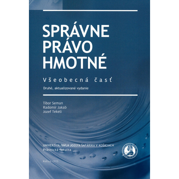 Správne právo hmotné - Všeobecná časť