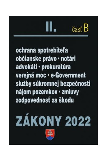 Zákony 2022 II.časť B