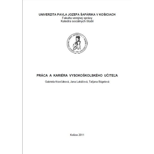 Práca a kariéra vysokoškolského učiteľa