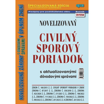 Novelizovaný civilný sporový poriadok