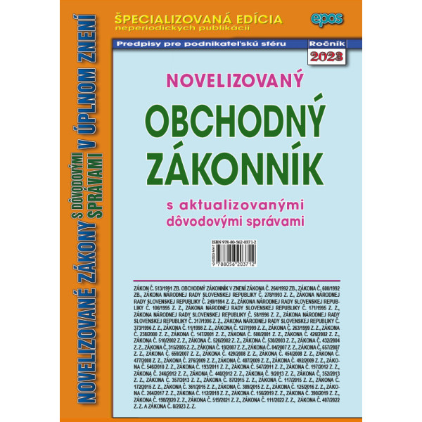 Novelizovaný obchodný zákonník