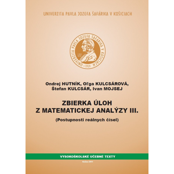 Zbierka úloh z matematickej analýzy III.