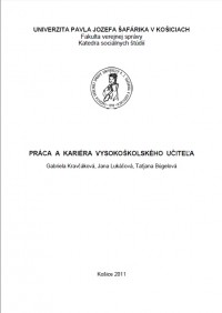 Práca a kariéra vysokoškolského učiteľa