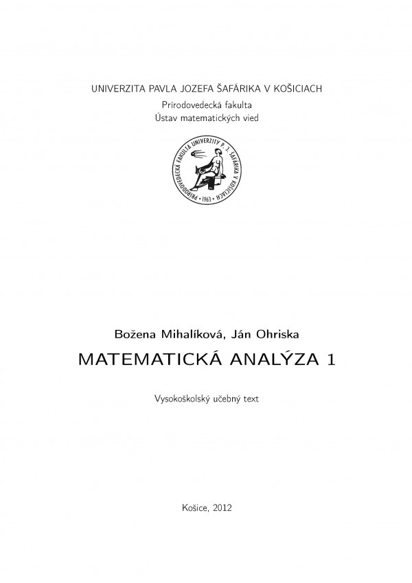 Matematická analýza 1