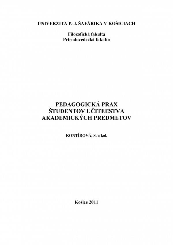 Pedagogická prax študentov učiteľstva akademických predmetov