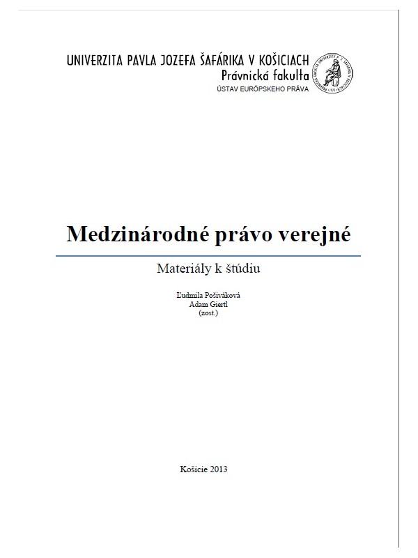 Medzinárodné právo verejné (Materiály k štúdiu)