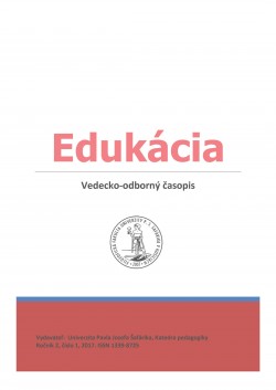 Edukácia, roč, 2, č. 1/2017