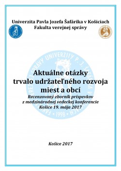 Aktuálne otázky trvalo udržateľného rozvoja miest a obcí