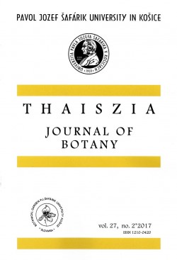 Thaiszia - Journal of Botany, vol.27, no 2*2017