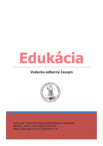 Edukácia, roč. 3, č. 1/2019