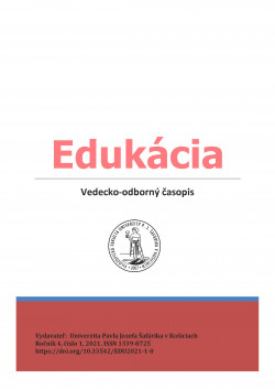 Edukácia, roč. 4, č. 1/2021