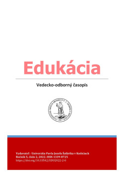 Edukácia, roč. 5, č. 1/2022