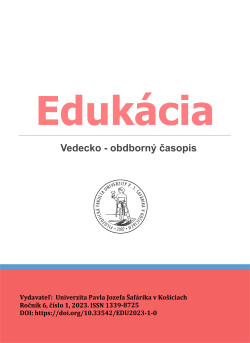 Edukácia, roč. 6, č. 1/2023