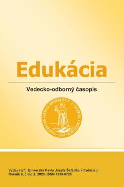 Edukácia, roč. 6, č. 2/2023